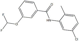 N-(5-chloro-2-methylphenyl)-3-(difluoromethoxy)benzamide Struktur