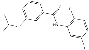 3-(difluoromethoxy)-N-(2,5-difluorophenyl)benzamide Struktur