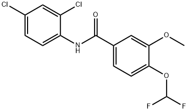 N-(2,4-dichlorophenyl)-4-(difluoromethoxy)-3-methoxybenzamide Struktur