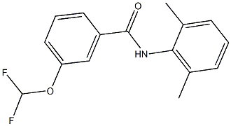 3-(difluoromethoxy)-N-(2,6-dimethylphenyl)benzamide Struktur