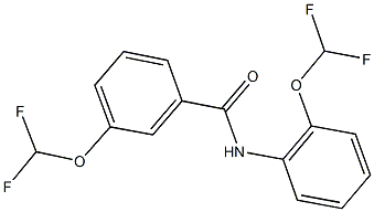 3-(difluoromethoxy)-N-[2-(difluoromethoxy)phenyl]benzamide Struktur