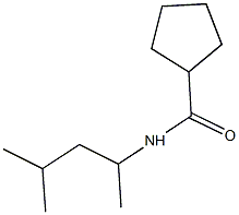 N-(1,3-dimethylbutyl)cyclopentanecarboxamide Struktur