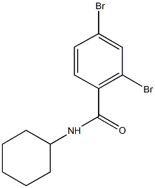 2,4-dibromo-N-cyclohexylbenzamide Struktur