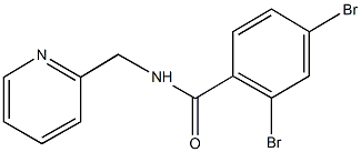 2,4-dibromo-N-(2-pyridinylmethyl)benzamide Struktur