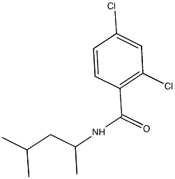 2,4-dichloro-N-(1,3-dimethylbutyl)benzamide Struktur