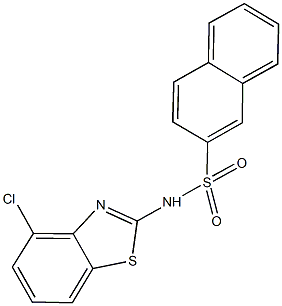 N-(4-chloro-1,3-benzothiazol-2-yl)-2-naphthalenesulfonamide Struktur