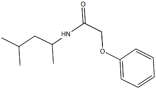 N-(1,3-dimethylbutyl)-2-phenoxyacetamide Struktur