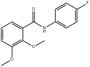 N-(4-fluorophenyl)-2,3-dimethoxybenzamide Struktur