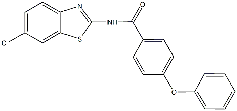 N-(6-chloro-1,3-benzothiazol-2-yl)-4-phenoxybenzamide Struktur