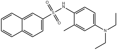 N-[4-(diethylamino)-2-methylphenyl]-2-naphthalenesulfonamide Struktur