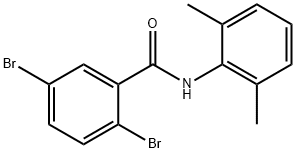 2,5-dibromo-N-(2,6-dimethylphenyl)benzamide Struktur