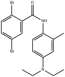 2,5-dibromo-N-[4-(diethylamino)-2-methylphenyl]benzamide Struktur