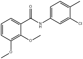 N-(3-chloro-4-methylphenyl)-2,3-dimethoxybenzamide Struktur