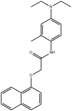 N-[4-(diethylamino)-2-methylphenyl]-2-(1-naphthyloxy)acetamide Struktur