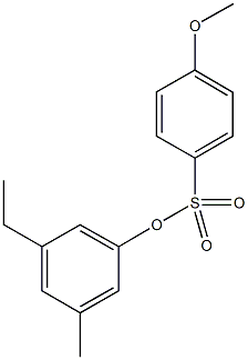 3-ethyl-5-methylphenyl4-methoxybenzenesulfonate Struktur