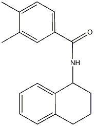 3,4-dimethyl-N-(1,2,3,4-tetrahydro-1-naphthalenyl)benzamide Struktur