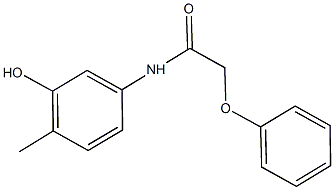 N-(3-hydroxy-4-methylphenyl)-2-phenoxyacetamide Struktur