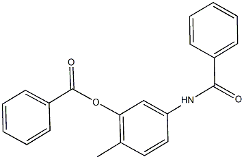 5-(benzoylamino)-2-methylphenylbenzoate Struktur