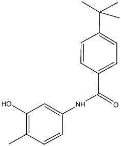 4-tert-butyl-N-(3-hydroxy-4-methylphenyl)benzamide Struktur