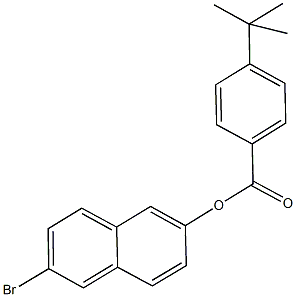 6-bromo-2-naphthyl 4-tert-butylbenzoate Struktur