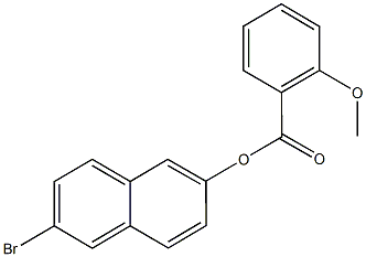 6-bromo-2-naphthyl2-methoxybenzoate Struktur