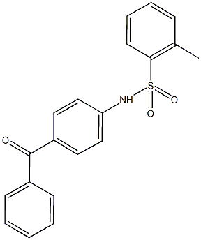 N-(4-benzoylphenyl)-2-methylbenzenesulfonamide Struktur