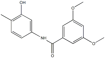 N-(3-hydroxy-4-methylphenyl)-3,5-dimethoxybenzamide Struktur