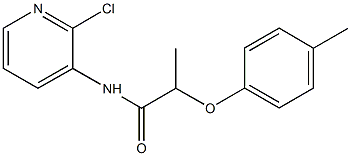 N-(2-chloro-3-pyridinyl)-2-(4-methylphenoxy)propanamide Struktur