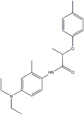 N-[4-(diethylamino)-2-methylphenyl]-2-(4-methylphenoxy)propanamide Struktur