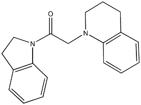 1-[2-(2,3-dihydro-1H-indol-1-yl)-2-oxoethyl]-1,2,3,4-tetrahydroquinoline Struktur