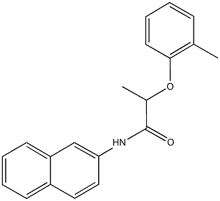 2-(2-methylphenoxy)-N-(2-naphthyl)propanamide Struktur