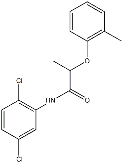 N-(2,5-dichlorophenyl)-2-(2-methylphenoxy)propanamide Struktur