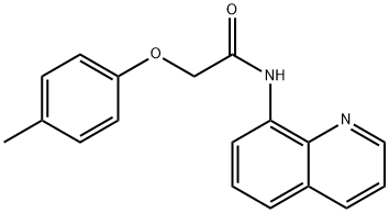 2-(4-methylphenoxy)-N-(8-quinolinyl)acetamide Struktur