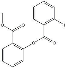 2-(methoxycarbonyl)phenyl 2-iodobenzoate Struktur