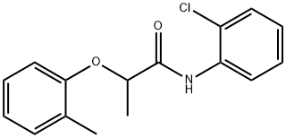 N-(2-chlorophenyl)-2-(2-methylphenoxy)propanamide Struktur