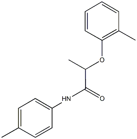 2-(2-methylphenoxy)-N-(4-methylphenyl)propanamide Struktur