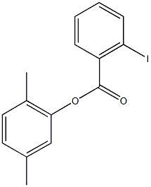 2,5-dimethylphenyl 2-iodobenzoate Struktur