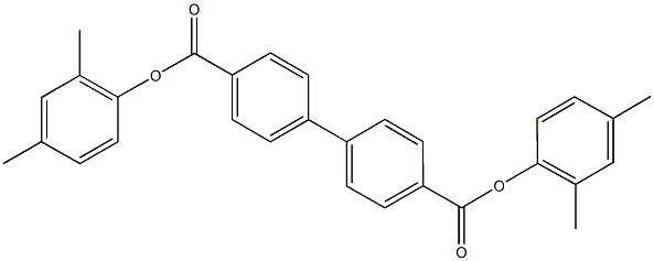 bis(2,4-dimethylphenyl) [1,1'-biphenyl]-4,4'-dicarboxylate Struktur