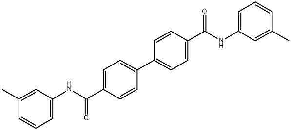 N~4~,N~4~'-bis(3-methylphenyl)[1,1'-biphenyl]-4,4'-dicarboxamide Struktur