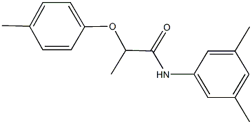 N-(3,5-dimethylphenyl)-2-(4-methylphenoxy)propanamide Struktur