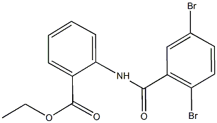 ethyl 2-[(2,5-dibromobenzoyl)amino]benzoate Struktur