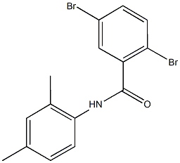 2,5-dibromo-N-(2,4-dimethylphenyl)benzamide Struktur