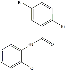 2,5-dibromo-N-(2-methoxyphenyl)benzamide Struktur