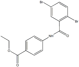 ethyl 4-[(2,5-dibromobenzoyl)amino]benzoate Struktur