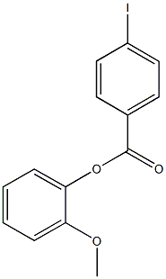 2-methoxyphenyl 4-iodobenzoate Struktur