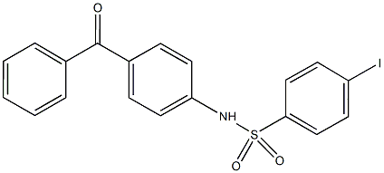 N-(4-benzoylphenyl)-4-iodobenzenesulfonamide Struktur