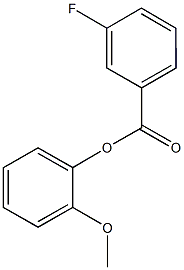 2-methoxyphenyl 3-fluorobenzoate Struktur