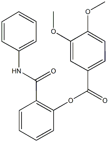 2-(anilinocarbonyl)phenyl 3,4-dimethoxybenzoate Struktur