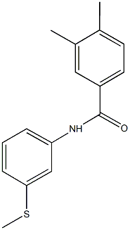 3,4-dimethyl-N-[3-(methylsulfanyl)phenyl]benzamide Struktur