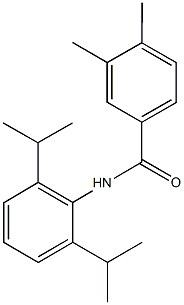 N-(2,6-diisopropylphenyl)-3,4-dimethylbenzamide Struktur